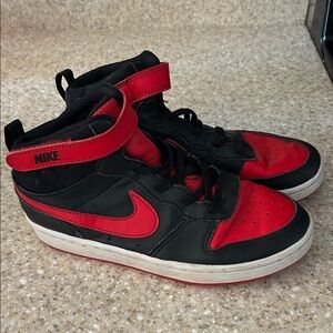 Nike Kids Black and Red Sneakers